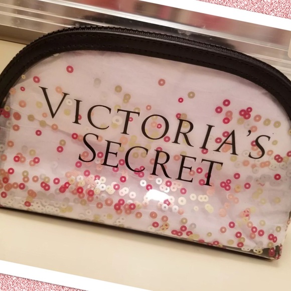 Victorias Secret Sequence Cosmetic Bag. - Picture 2 of 3